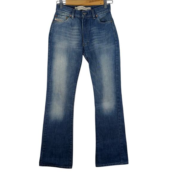 Diesel Industry Denim Jeans Medium Wash Boot Cut Women’s Size 26 Made In Italy - Picture 1 of 10